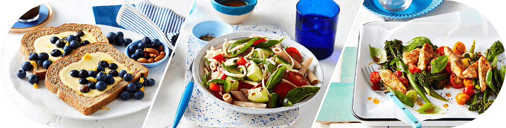 Budget-friendly breakfast, lunch and dinner meals